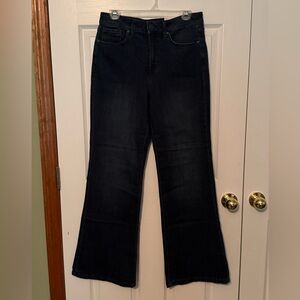 LC Lauren Conrad Blue Flare Wide Leg Jeans